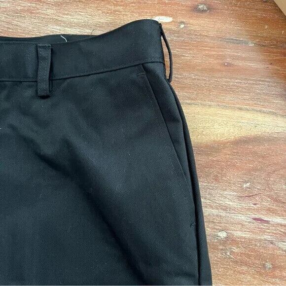 Edwards Ladies 8465 Black Utility Flat Front Chino Shorts Size 12 - Picture 4 of 8